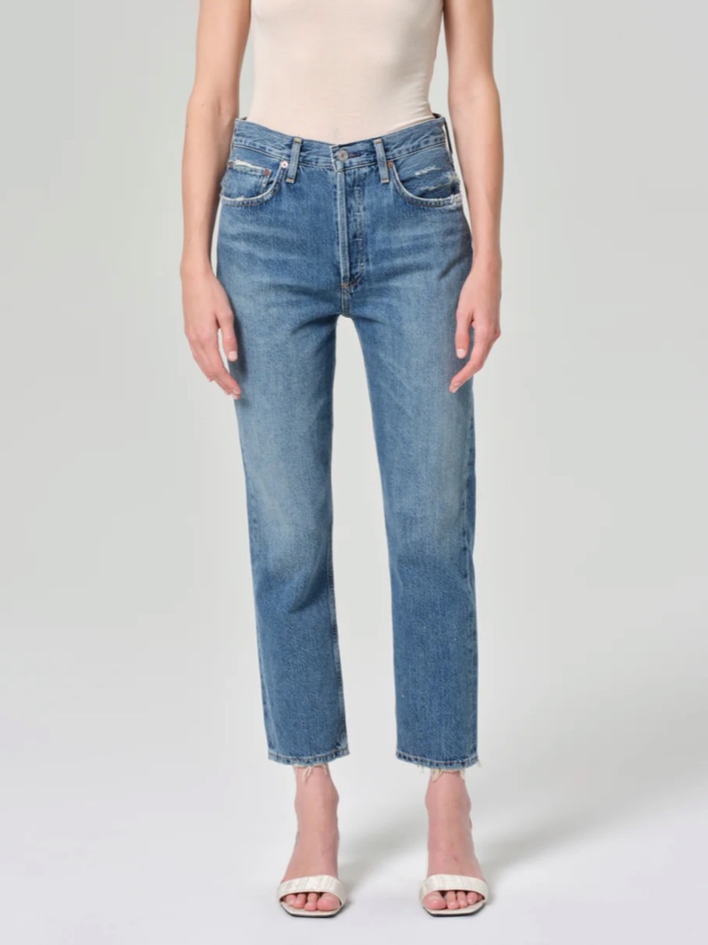 AGOLDE RILEY high rise crop jeans-excellent condition Size 25